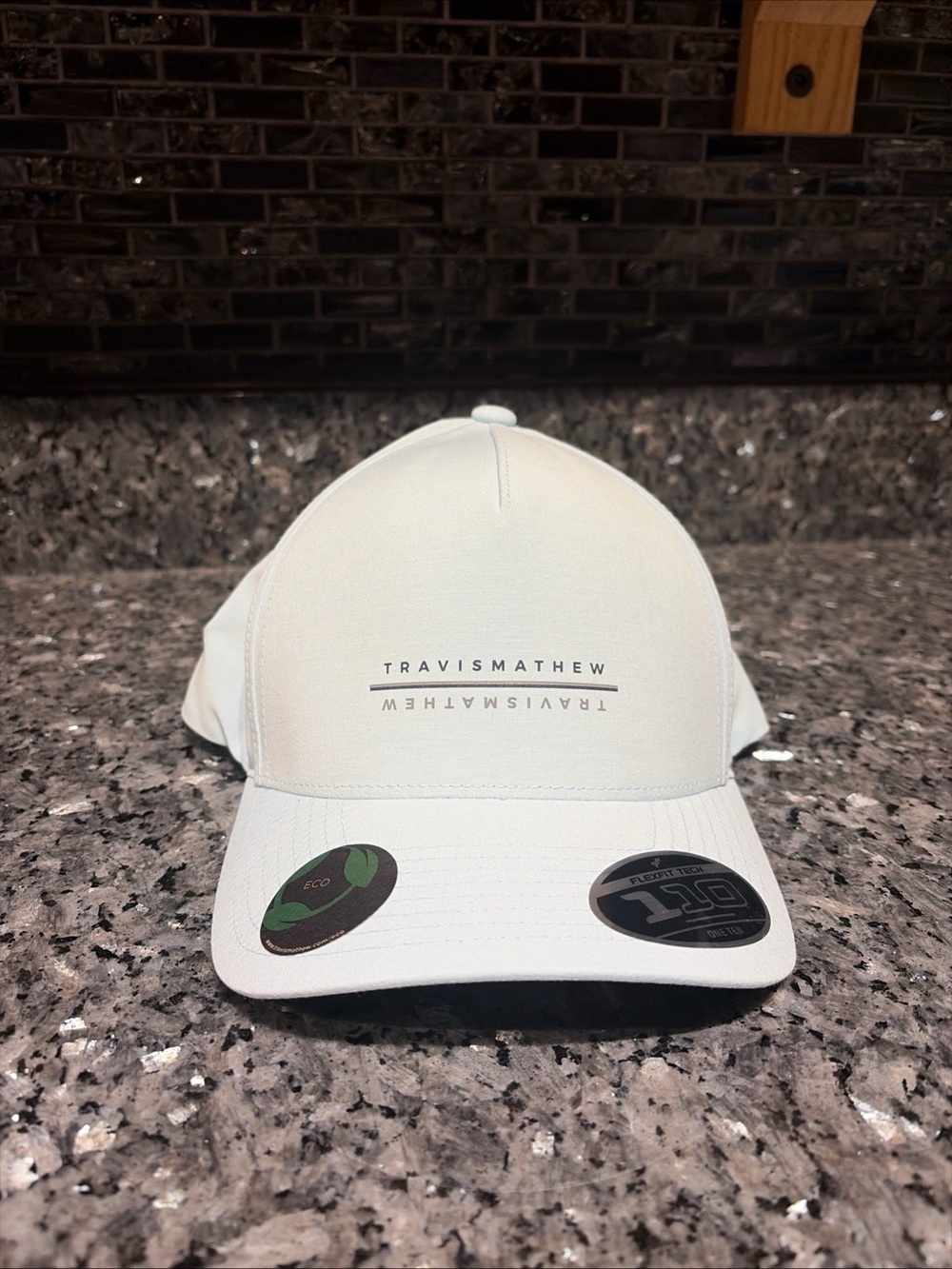 Travis Mathew Hat Cap Snap Back Mens One Size Light Blue Flexfit 110 Eco Golf